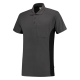 Tricorp TP2000 Poloshirt Bicolor Borstzak Donkergrijs/Zwart