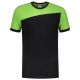 Tricorp T-Shirt Bicolor Naden Zwart/Lime