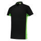 Tricorp TP2000 Poloshirt Bicolor Borstzak Zwart/Lichtgroen