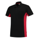 Tricorp TP2000 Poloshirt Bicolor Borstzak Zwart/Rood