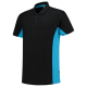 Tricorp TP2000 Poloshirt Bicolor Borstzak Zwart/Turquoise